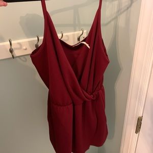 Maroon Urban Outfitters Romper